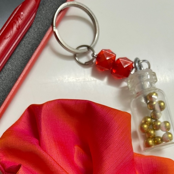 Dual shaded Scrunchie and Keychain combo - Picture 2 of 2